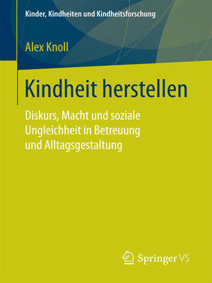 cover image of Kindheit herstellen